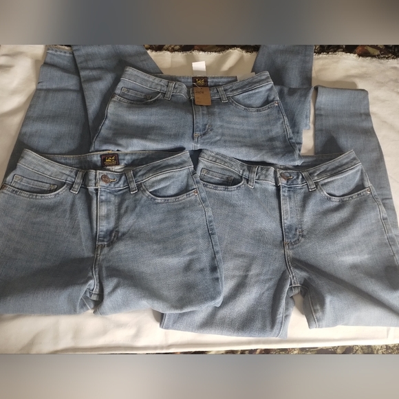 3 NWT Lee Women's Legendary Skinny Blue Jeans 28x28 - Picture 10 of 16